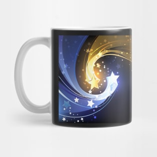 Background with Two Contrasting Stars Mug